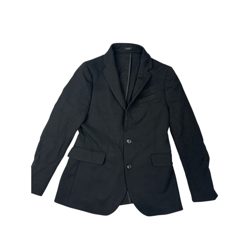 Mens J Ferrar 34/36 360 Super Slim Fit Stretch Sport Coat Suit Jacket Black